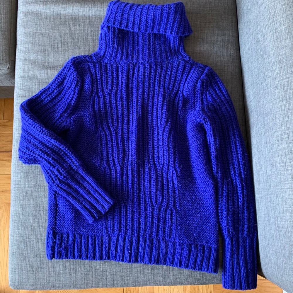 Banana republic wool turtleneck chunky sweater S